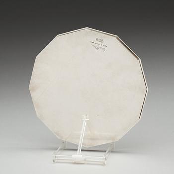 A Wiwen Nilsson sterling tray, Lund 1961.