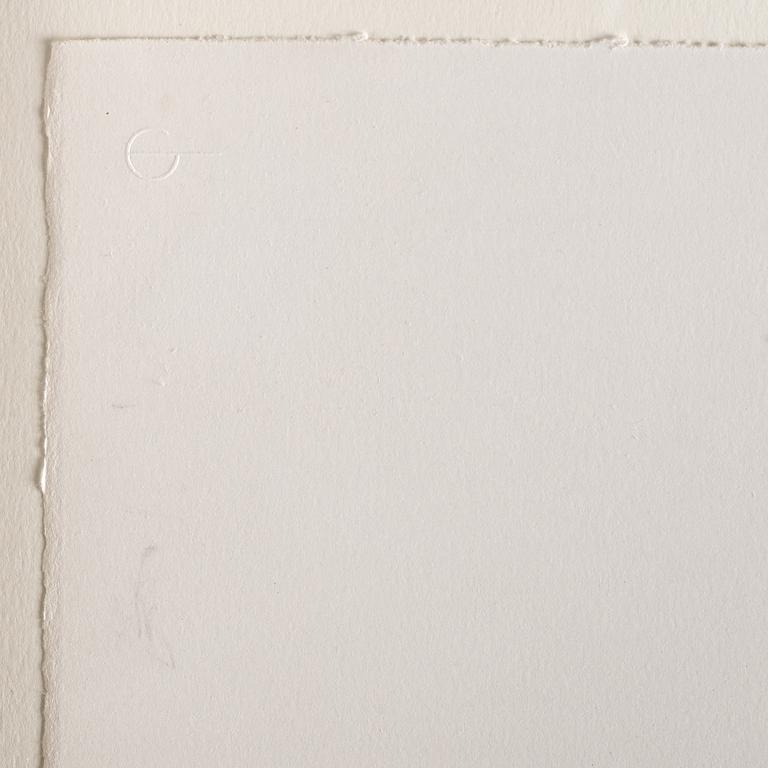 Joel Shapiro, pochoir i färg, 1990. Signerad och numrerad 20/36.