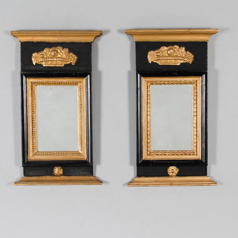 SPEGLAR, 2 st, senempire, 1800-talets första hälft.