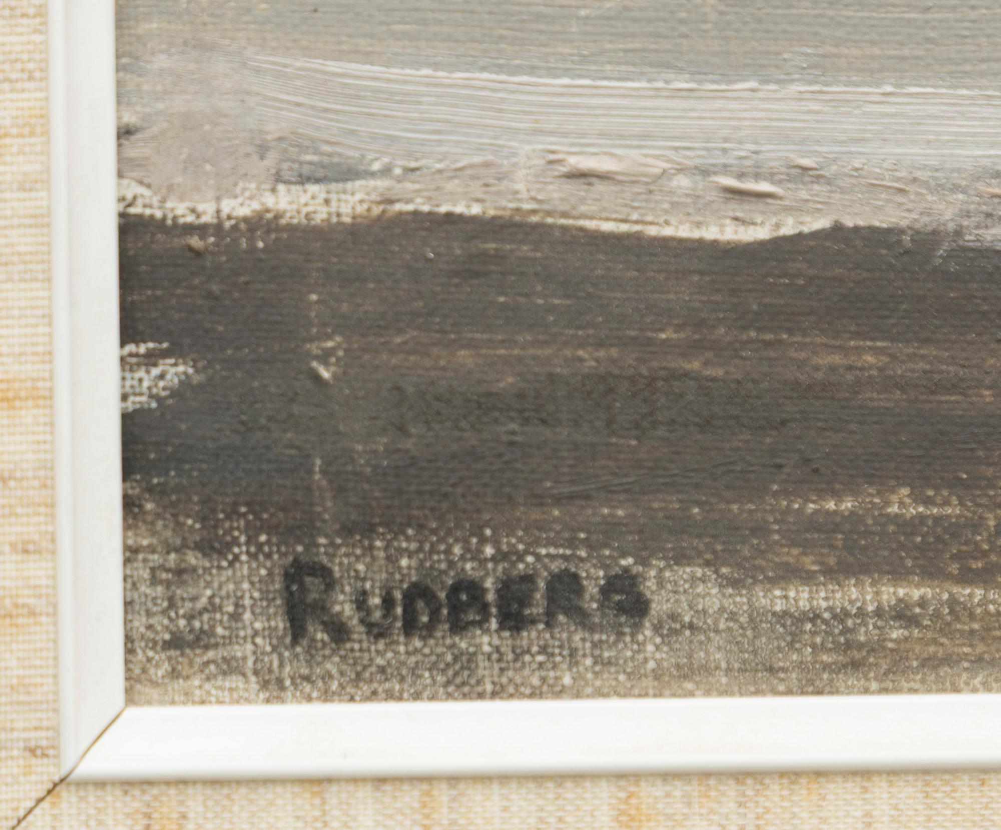 Gustav Rudberg, Hamnmotiv gråskala.