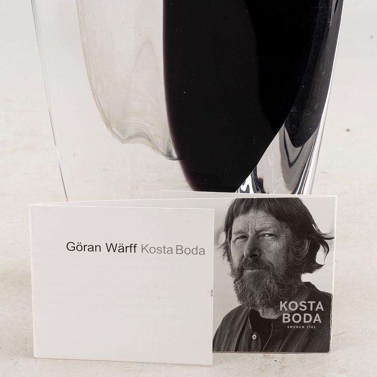 Göran Wärff, vas signerad Kosta Boda glas.