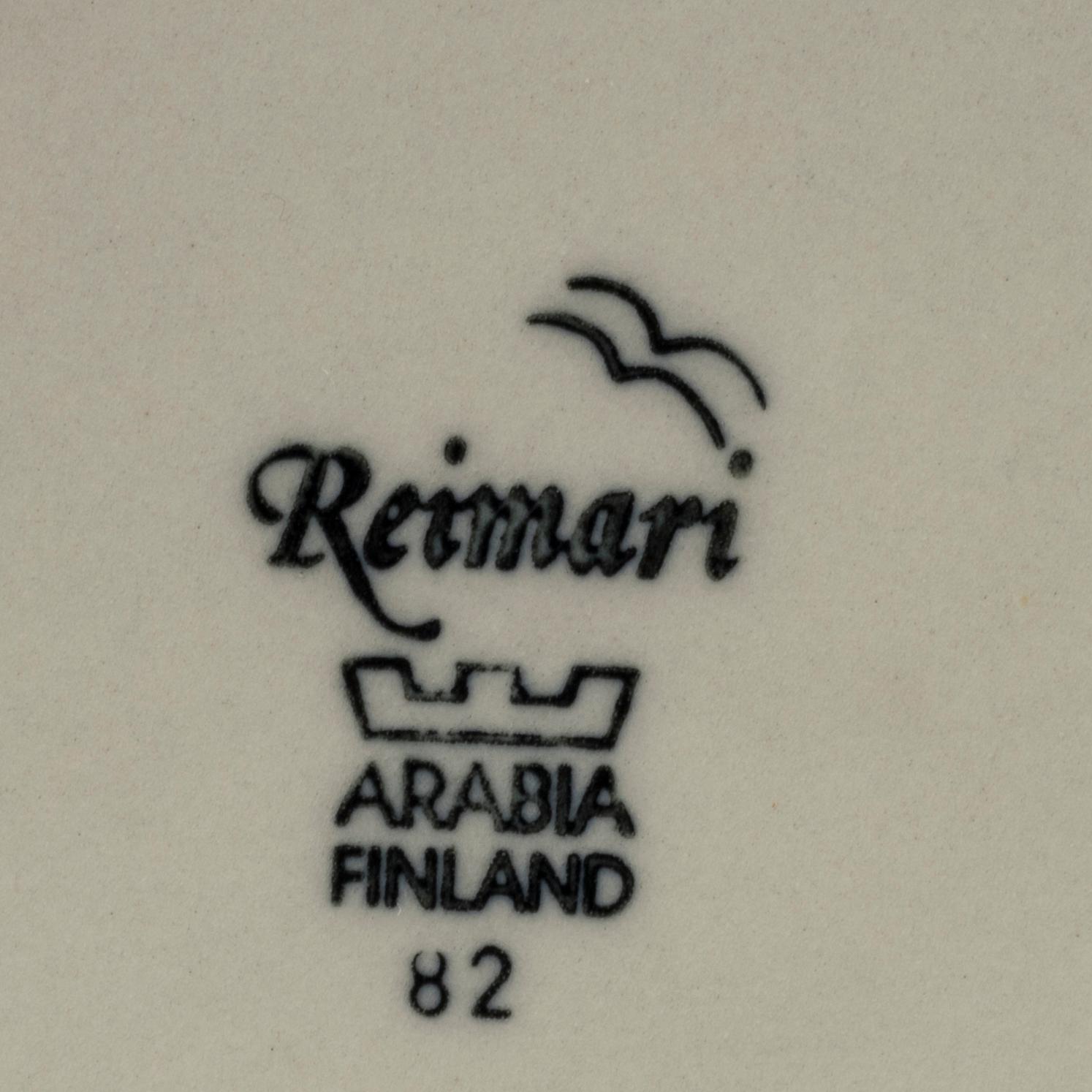 A 75 PCS DINNER SERVIS "REIMARI" INKERI LEIVO FOR ARABIA FINLAND.