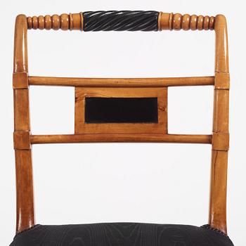 A set of eight Empire chairs by Anders Eriksson, Hassungared, first part 19th century.