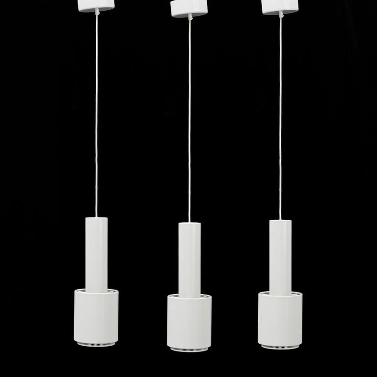 ALVAR AALTO, a set of three 'A 110 Hand granade' pendant lamps, Artek.