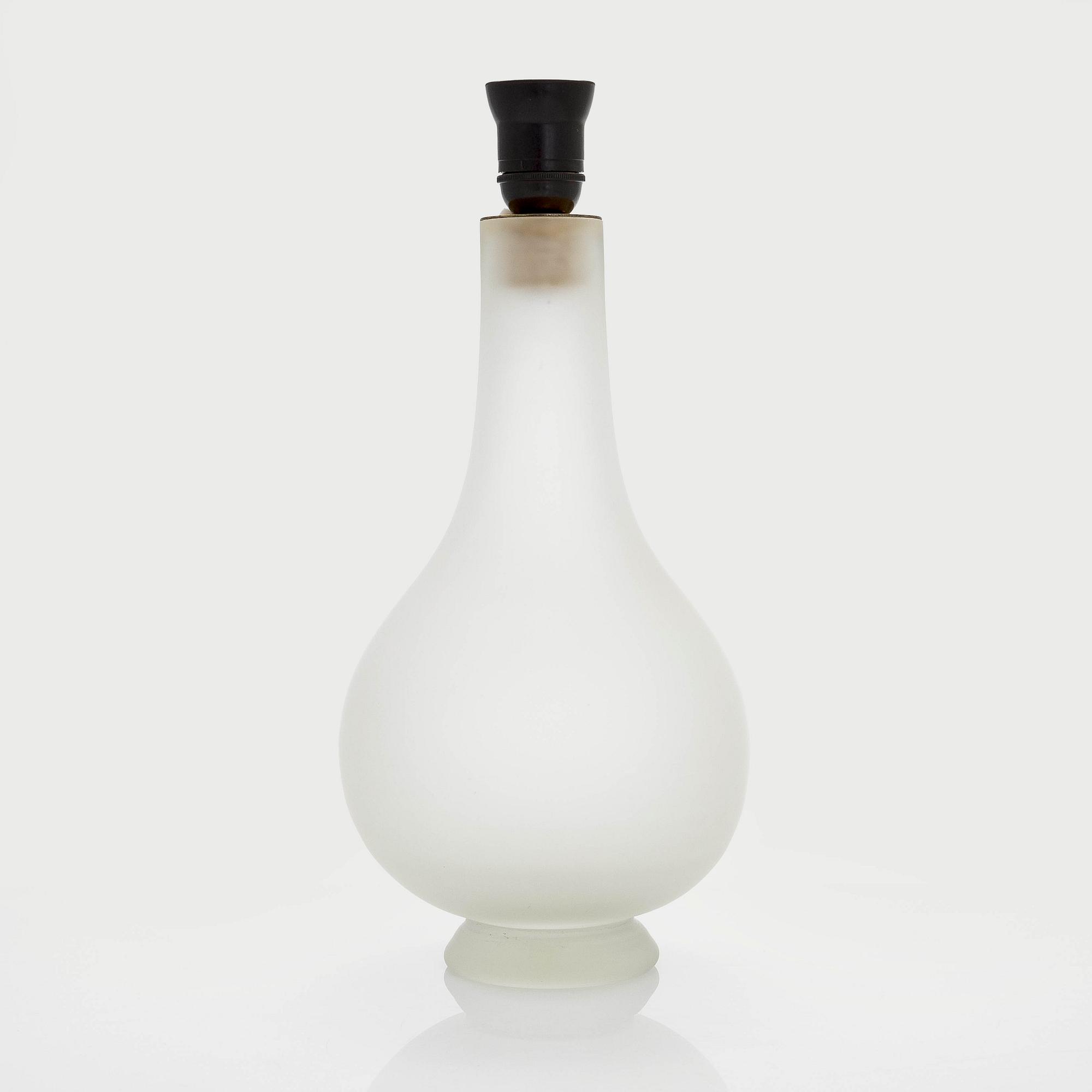 Greta-Lisa Jäderholm-Snellman, A glass table lamp signed G.L.J Finland.