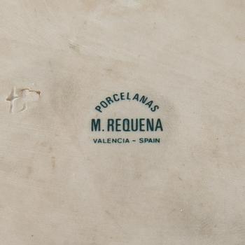 Vase, porcelain, M. Requena, Valencia, Spain, second half of the 20th century.