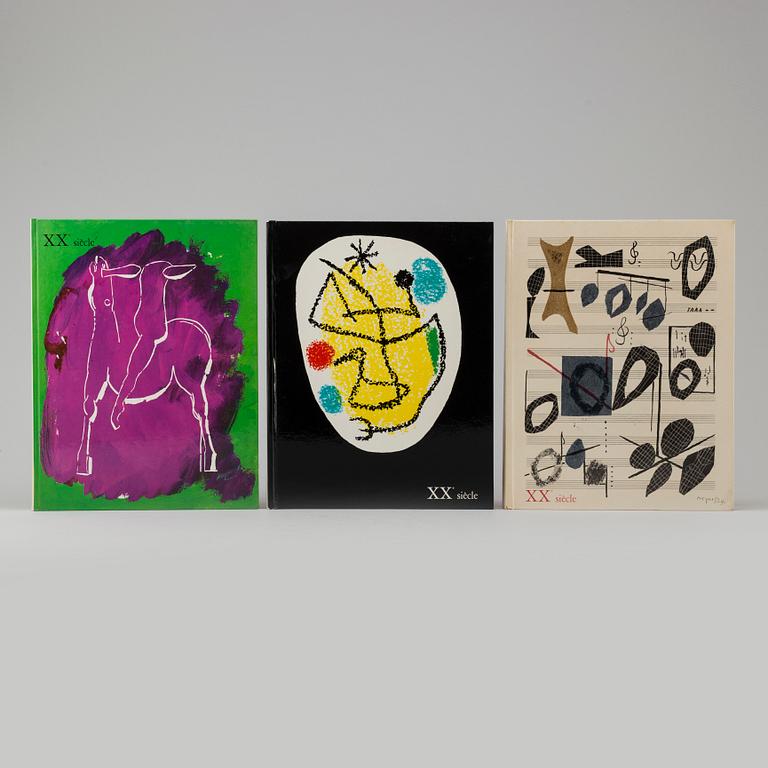BOOKS. "XXe Siècle", 20 with original lithographs, from years between 1960-1973.