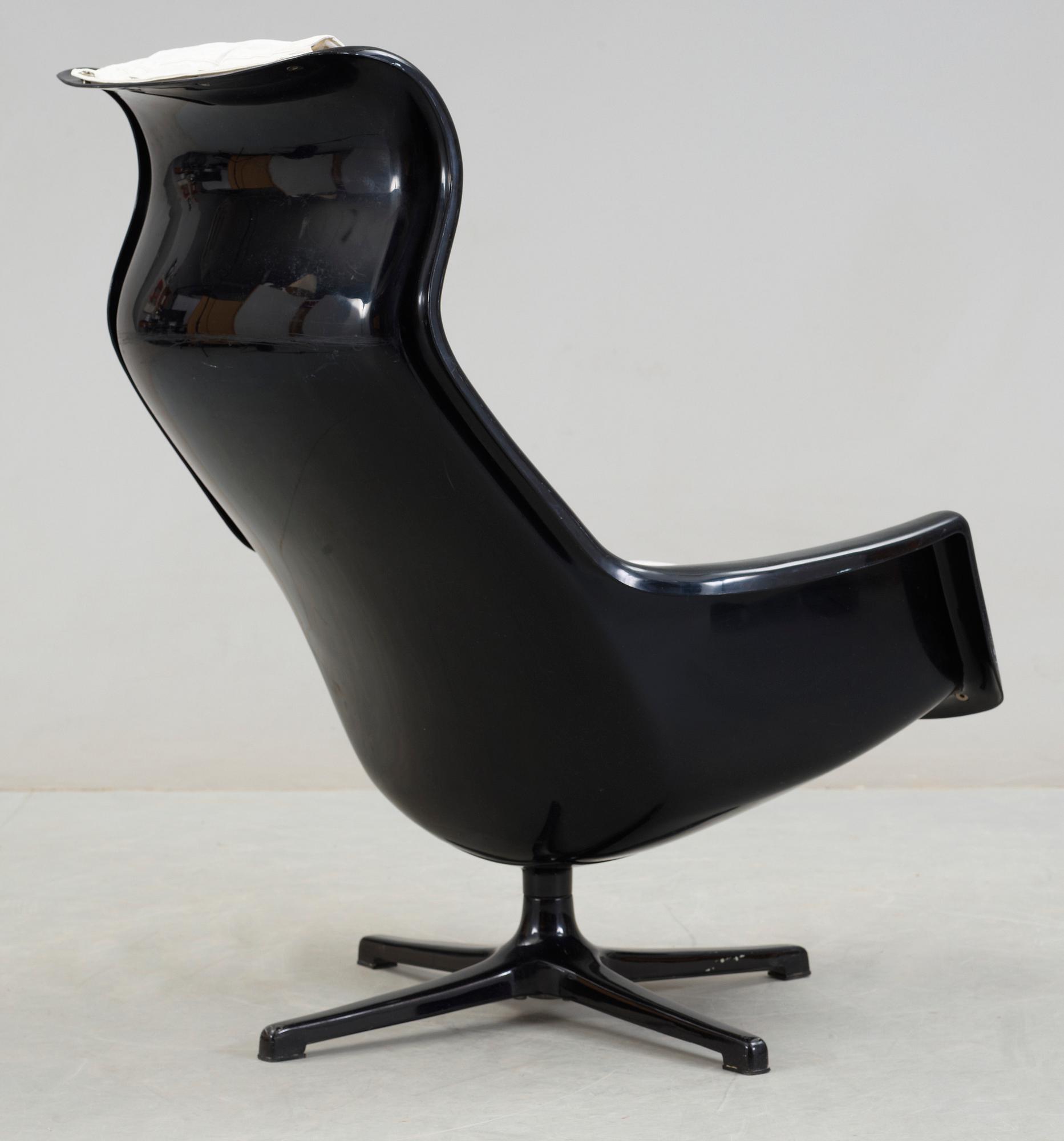 FÅTÖLJ, "Galaxy", Alf Svensson & Yngvar Sandström, Dux, 1970-tal.