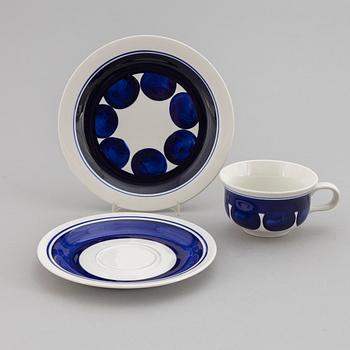 Inger Persson, teservis, flintgods, 28 delar, "Colette", Rörstrand.