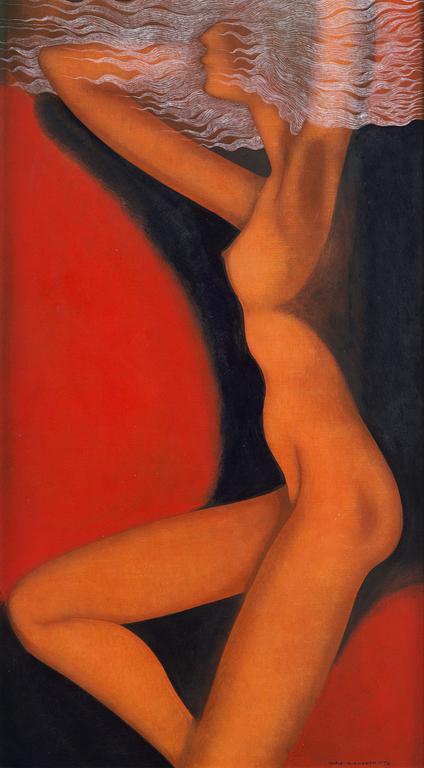 Tapio Kinnunen, Nude figure in profile.