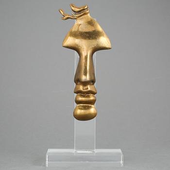 FERNANDEZ ARMAN, skulptur, guldpatinerad brons, signerad och numrerad 115/200. Utförd 1986.