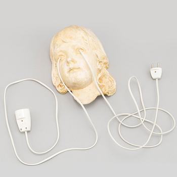 Dan Wolgers, sculpture, plaster and power cords, signed and dated 2018.