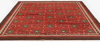tillskriven, matta, flossa, ca 350 x 272 cm, signerad KH.