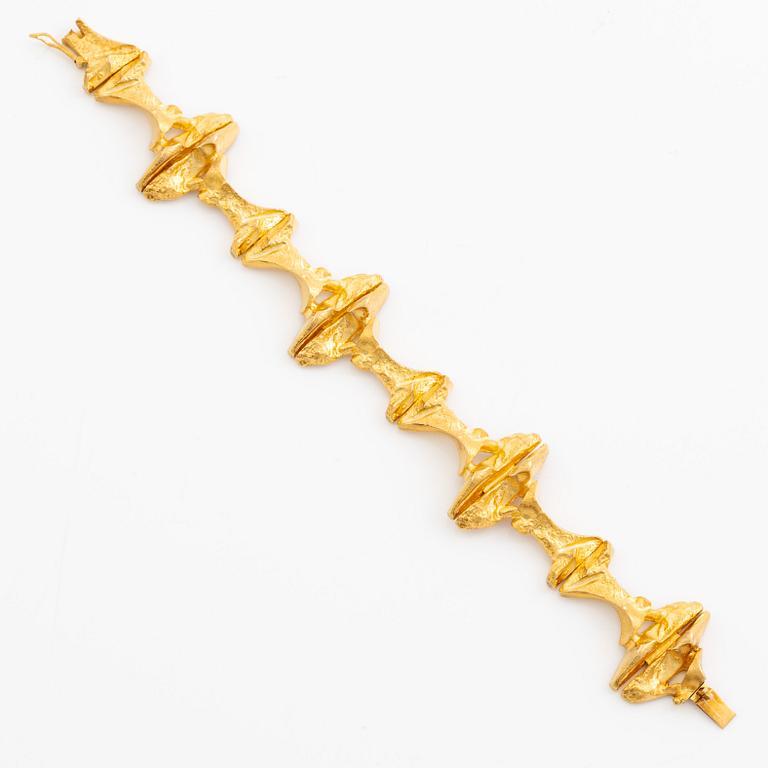 Björn Weckström, a bracelet "Borealis", 18K gold, Finland. For Lapponia.