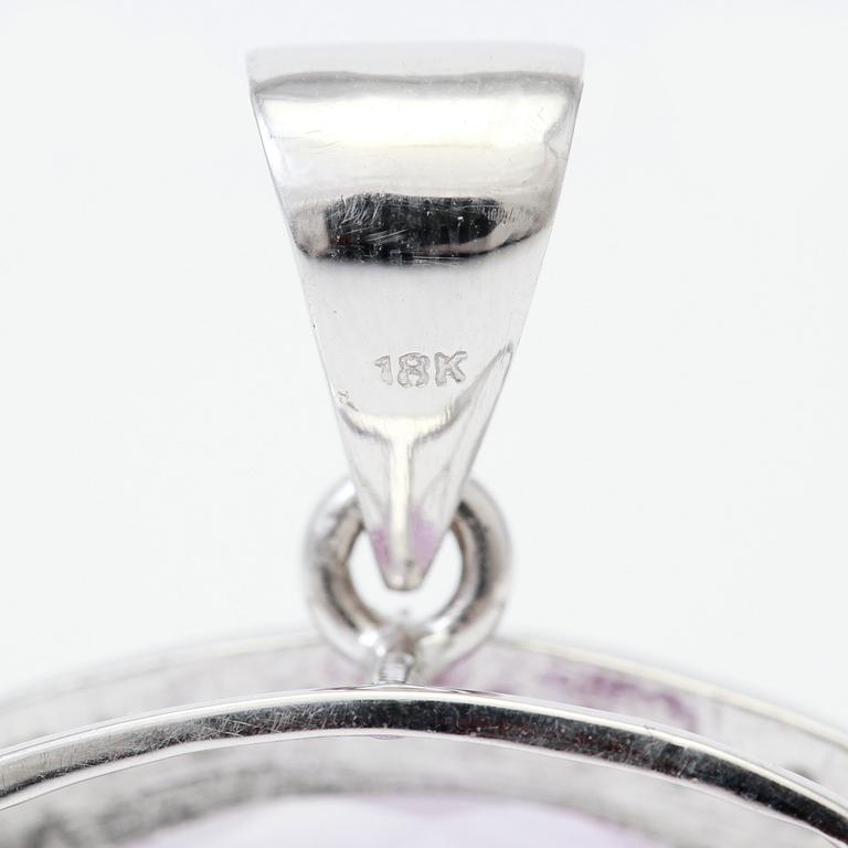 HÄNGE, ametist ca 12,75 ct, briljantslipade diamanter totalt ca 0,80 ct.