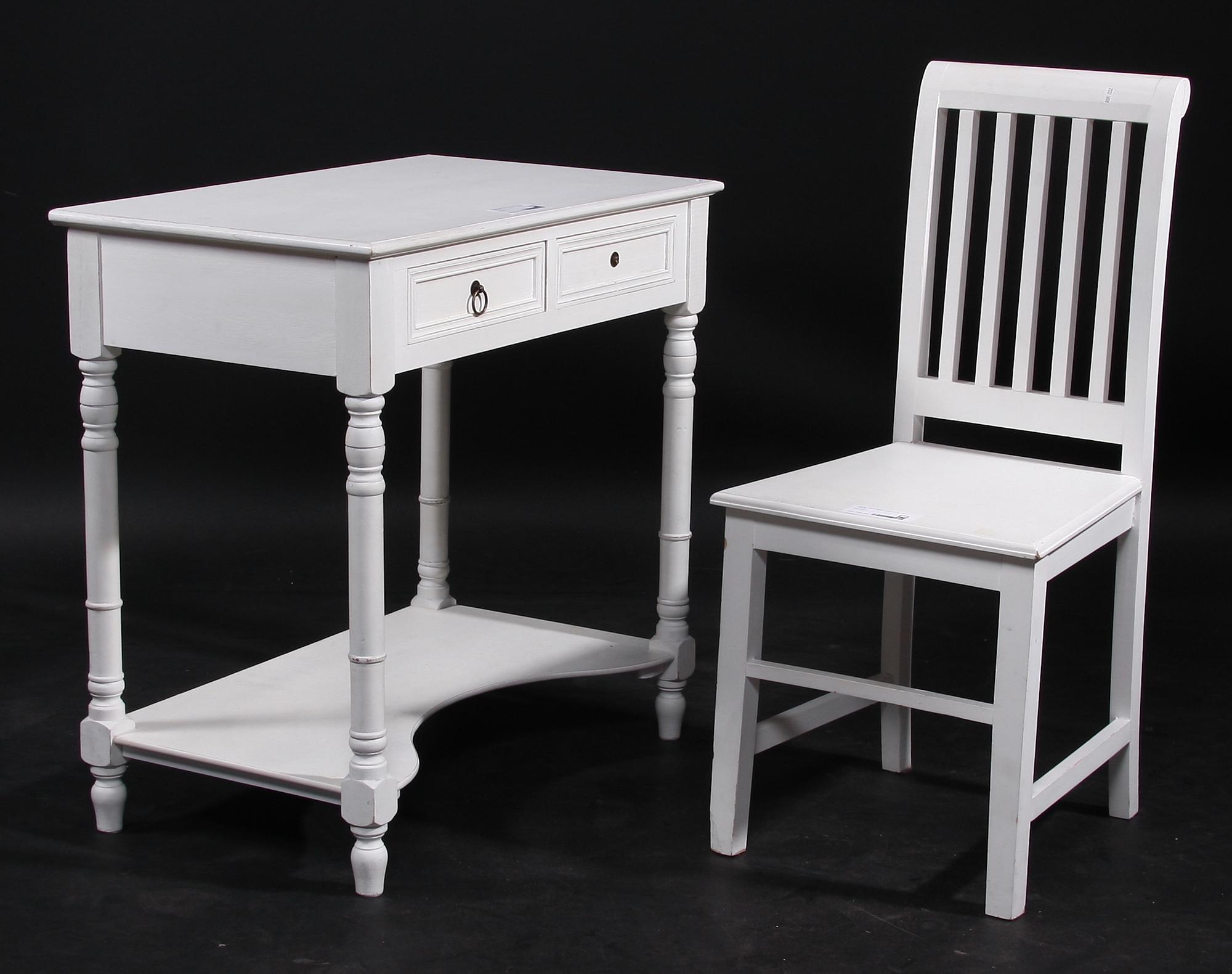 SKRIVBORD samt STOL, sent 1900-tal.