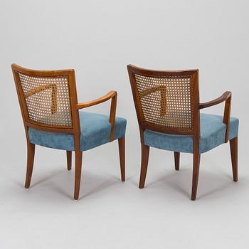 Nojatuoleja, 4 kpl, 1900-luvun puoliväli.