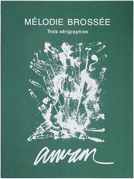 Arman, mapp, "Mélodie Brossée", med 3 färgserigrafier, signerade 78/150.