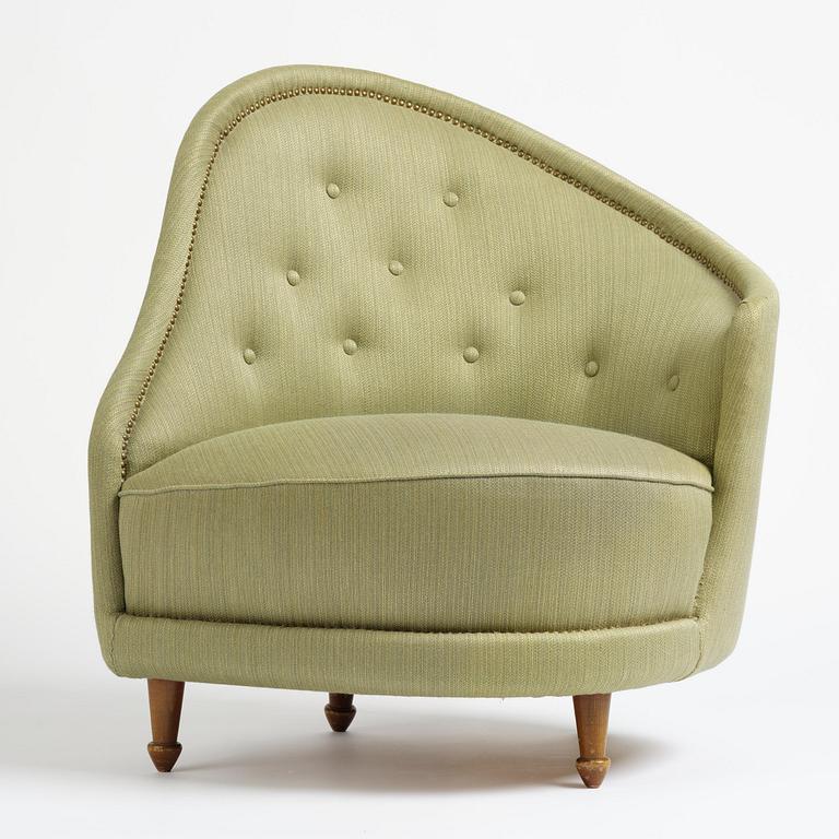 Carl Cederholm, a Swedish Modern armchair, Stil & Form, Stockholm, 1940s-50s.