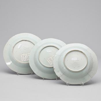 PARTI PORSLIN, 5 delar, Kina, 1800- tal.