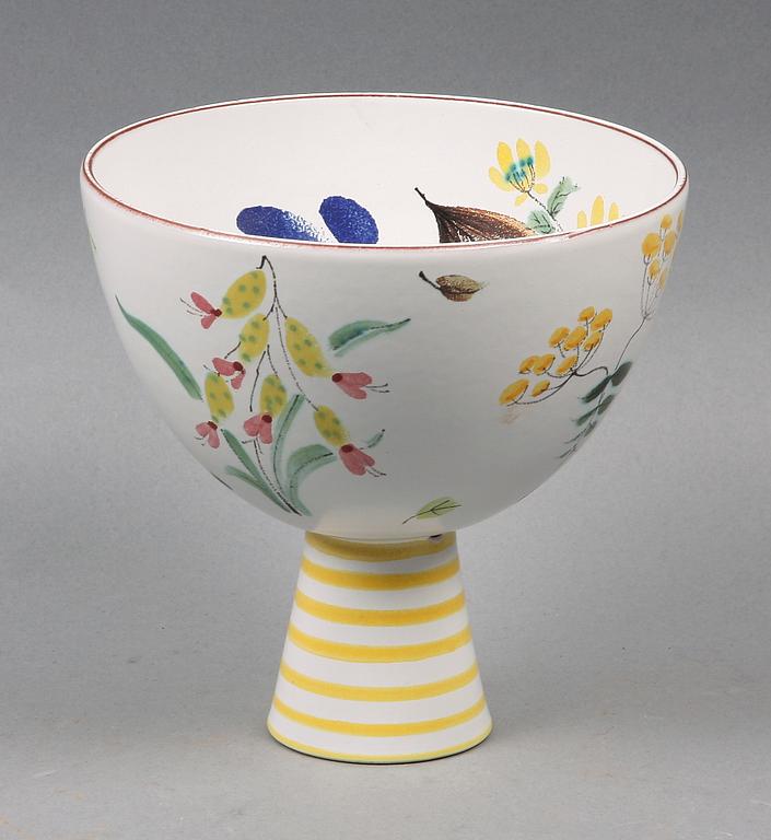 SKÅL på FOT, fajans, Stig Lindberg, Gustavsberg, 1940/50-tal.