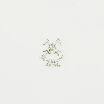 Matservis, 117 delar, enstaka stämplade Pirkenhammer, 1900-talets början.