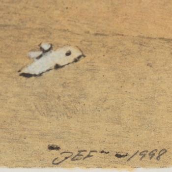 JOHN-E FRANZÉN, litographs in colour, 2, 1982, 1998, signed 23/325, PT.