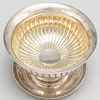 A parcel gilt silver bowl by Carl Tengsted Gothenburg 1834.
