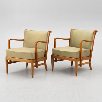 Otto Schulz, fåtöljer, ett par, Boet, Göteborg, 1930/40-tal.