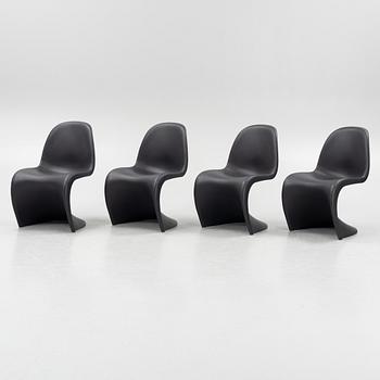 Verner Panton, stolar, 4 st, "Panton Chair", Vitra.
