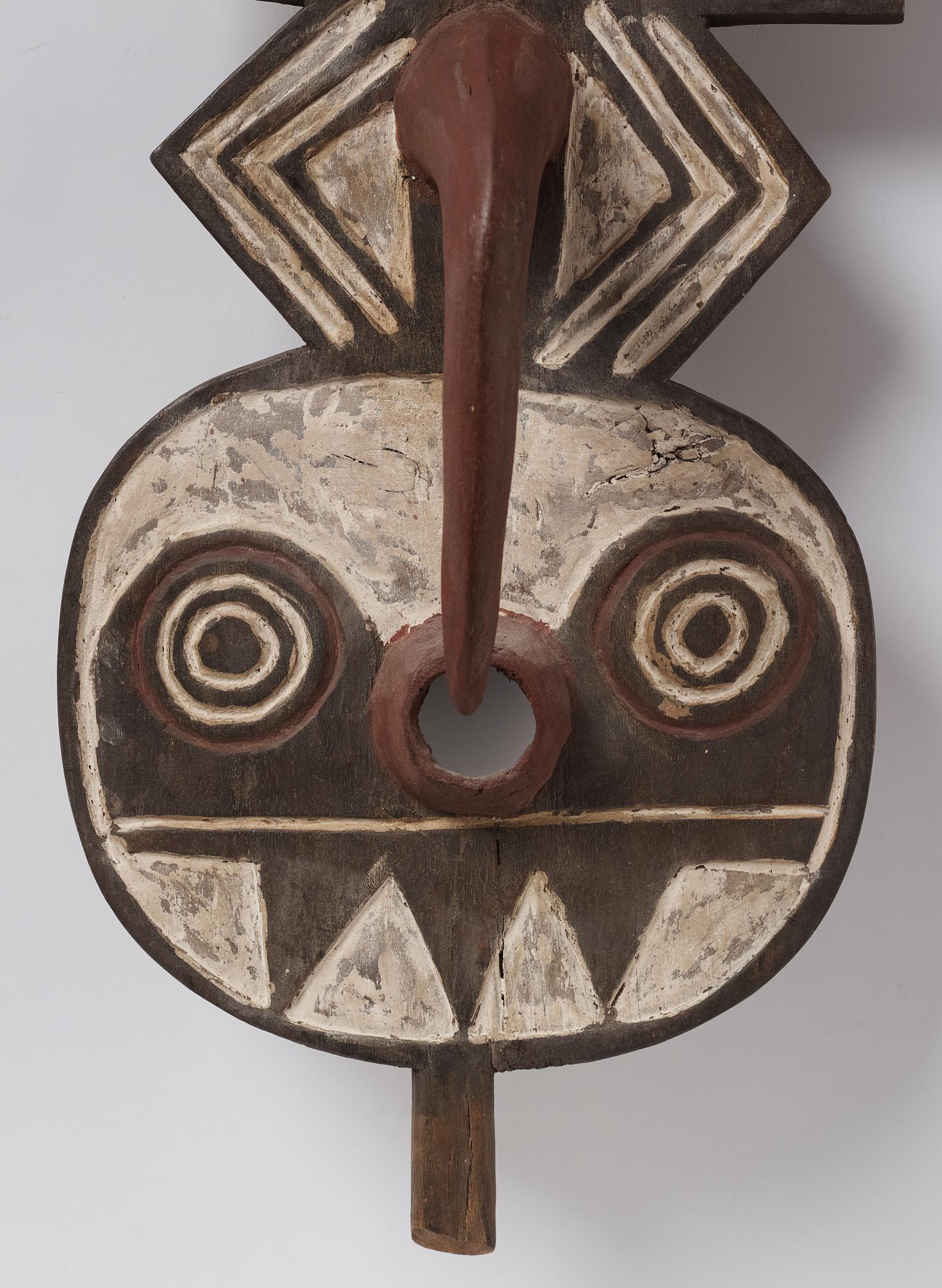 Plankmask, "Nwantantay" enligt uppgift ifrån Bwa, Burkina Faso, 1900-talets andra hälft.