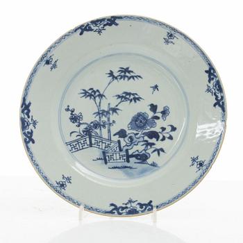 Tallrikar, 14 st, porslin, Kina, 1700-1800-tal.