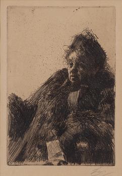 Anders Zorn, "Mme Simon II".