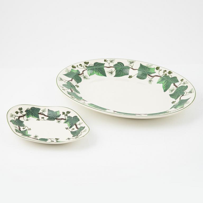 Mat- och kaffeservis, ca 77 delar, flintgods, "Napoleon Ivy", Wedgwood.