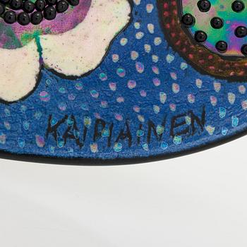 Birger Kaipiainen, dekorationsfat, stengods, signerat Kaipiainen.