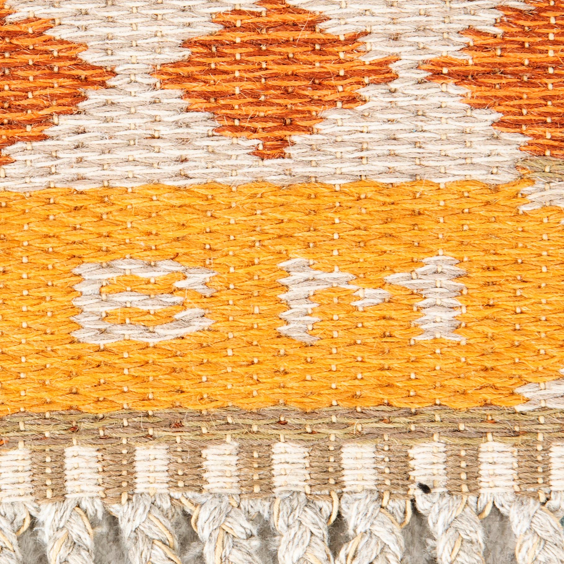 Rölakan rug signed BM, approximately 186x140 cm.