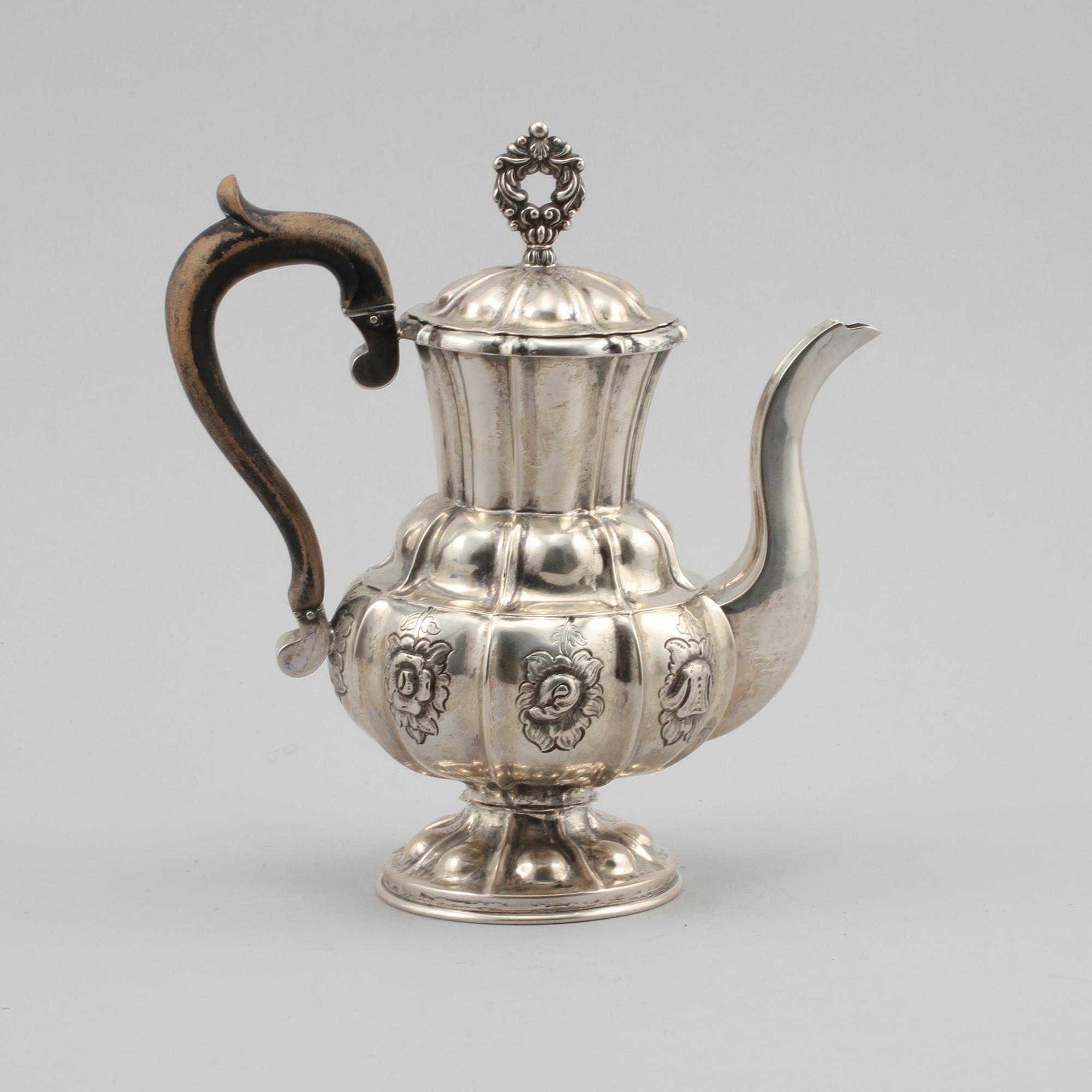 KAFFEKANNA, silver, Wien, Österrike, 1800-tal, vikt 105 gram.