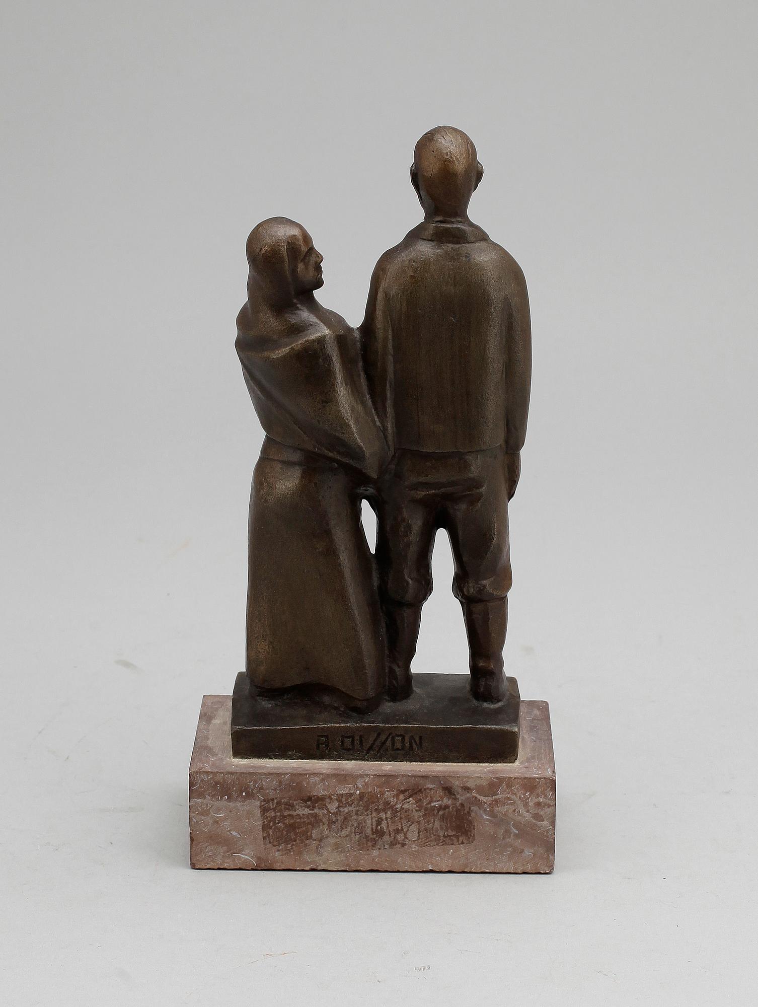 AXEL OLSSON, efter, brons, 1900-talets senare del.