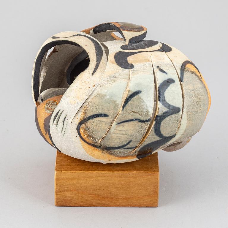 CARL-HARRY STÅLHANE, a unique stoneware sculpture, Rörstrand, Sweden 1960/70's.