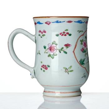 A famille rose jug, Qing dynasty, Qianlong (1736-95).