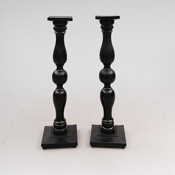 PIEDESTALER, 1 par, sent 1800-tal.