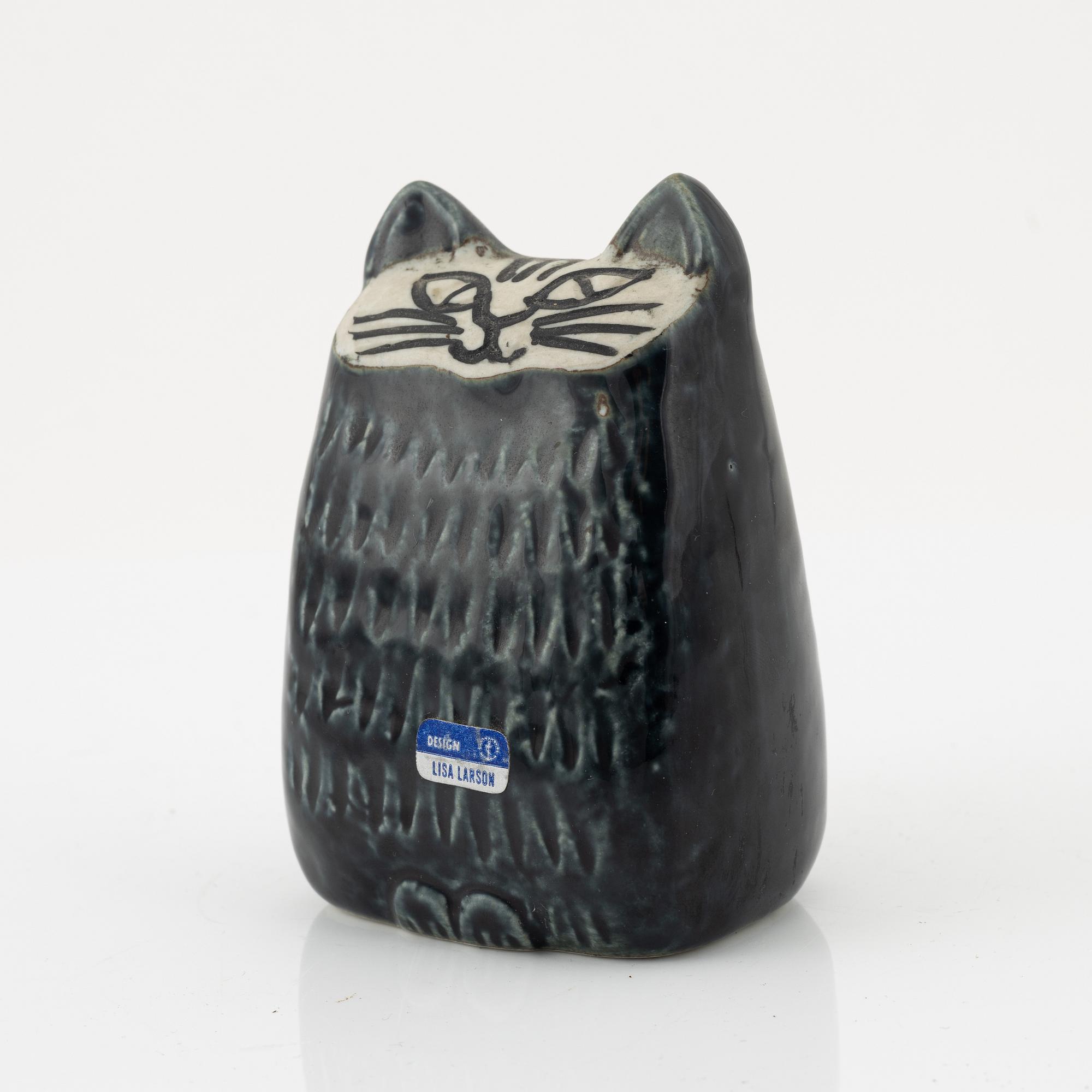 Lisa Larson, a stoneware figurine of a cat, Gustavsberg.