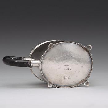 A Swedish 18th century silver tea-pot, marks of Johan Ekholm, Stockholm 1795.