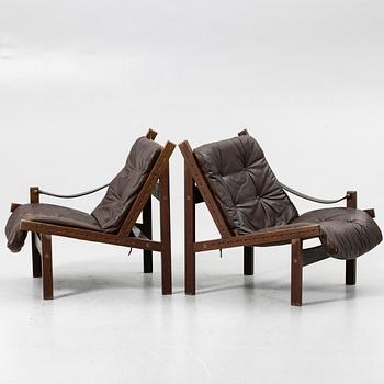 Torbjørn Afdal, Sofa, two-part, "Hunter" model, Stranda Industri A/S for Bruksbo, Norway, 1960s/70s.