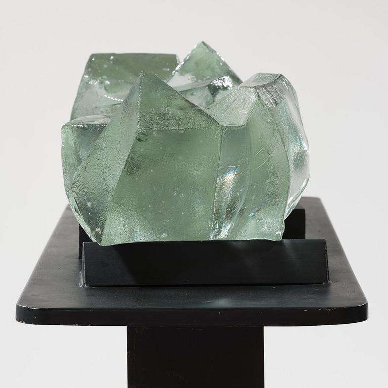 Edvin Öhrström, a cast glass sculpture, Lindshammar Glassworks.