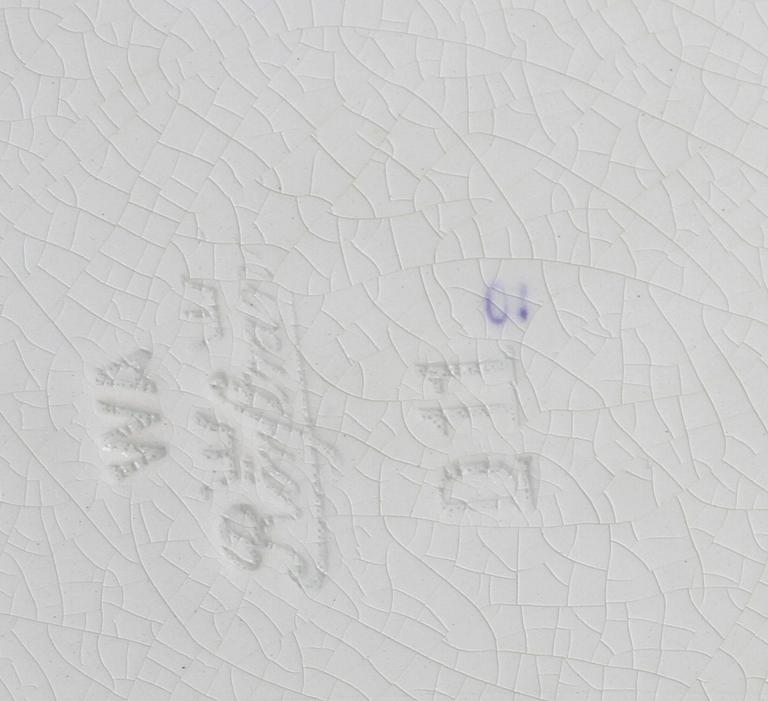 MATSERVIS, 70 delar. Flintgods, "Lila spets", Rörstrand.