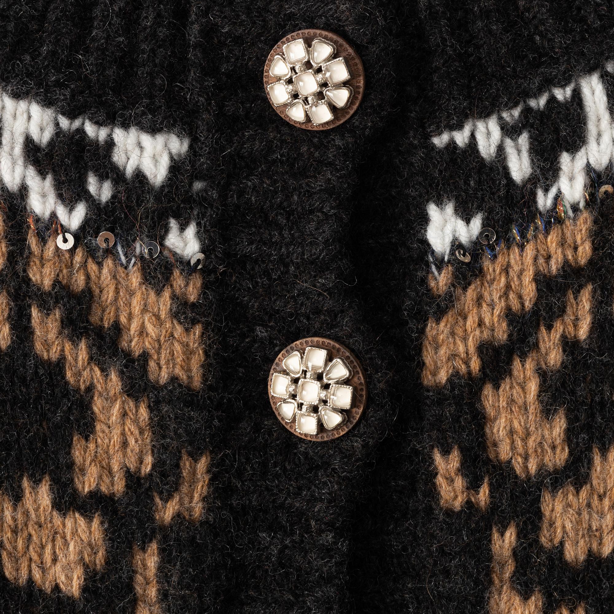 Chanel, a knitted wool dress, french size 34.