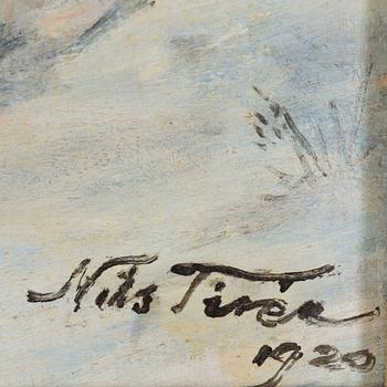 NILS TIRÉN, oil on canvas, signed and date 1920.