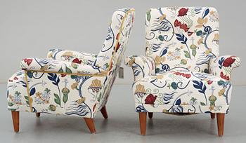 FÅTÖLJER, ett par, "Hemmakväll" Carl Malmsten.