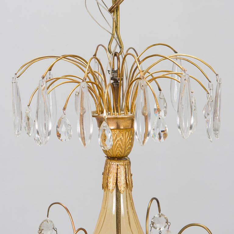 A late 18th-century chandelier, Saint Petersburg, Reign of Catherine the Great (1762-1796).